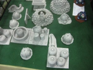 Plastic Moulded Terrain at a booth where 5150 and Warrior Hero's was being sold